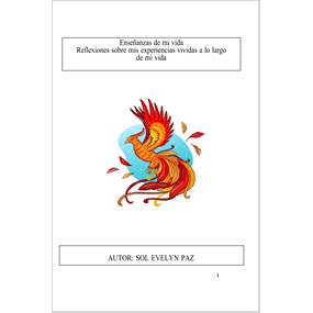 Enseñanzas de mi vida Reflexiones sobre mis experiencias vividas a lo largo de mi vida - paz sol evelyn