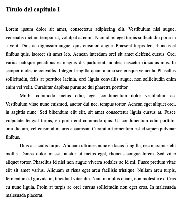 Cómo poner sangrias en word para formatear manuscrito