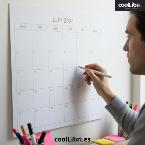 Ejemplo de calendario editorial mensual para escritores - coollibri.es