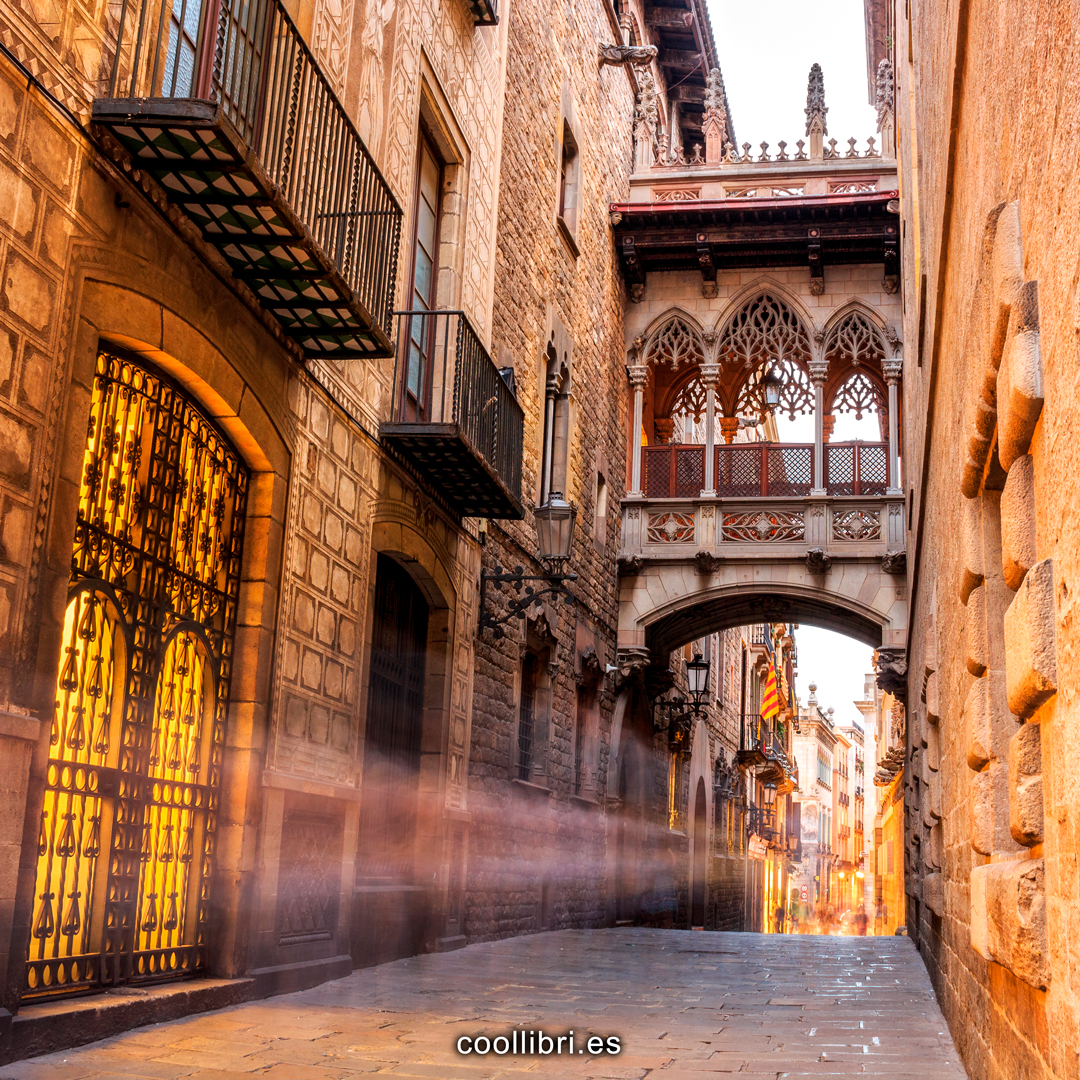 En el Barrio Gótico de Barcelona