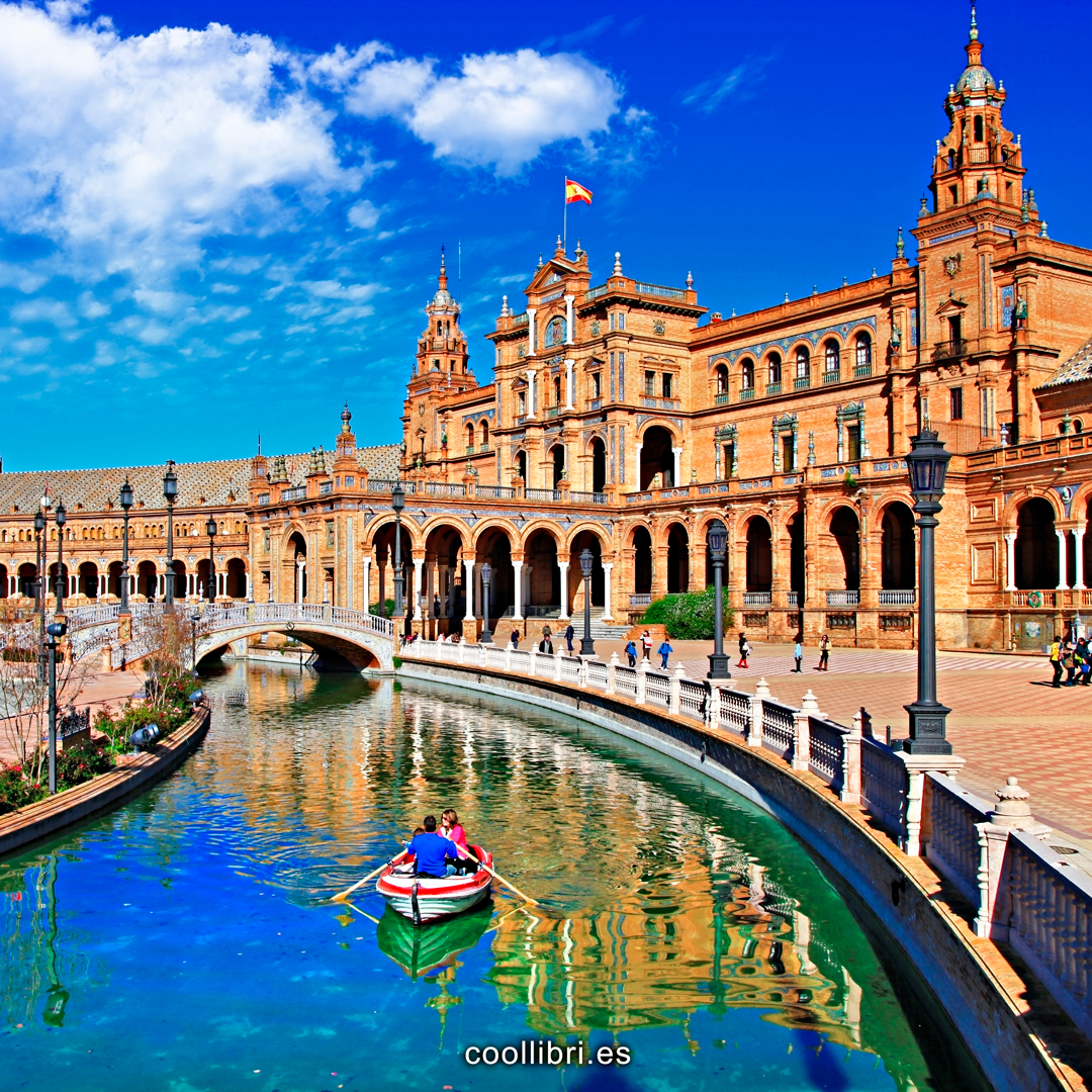 En la Plaza de España de Sevilla