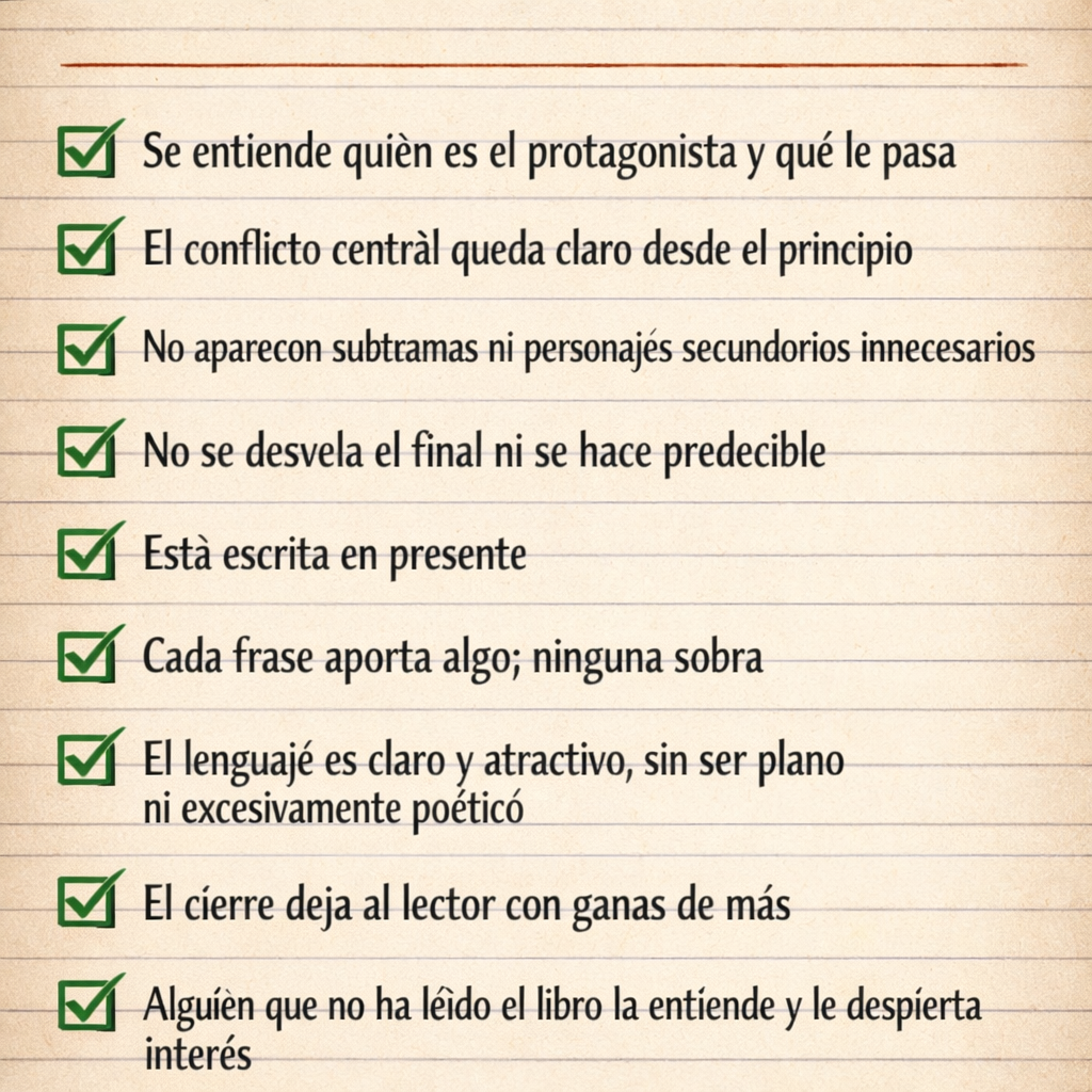 Lista de comprobación antes de publicar - coollibri.es