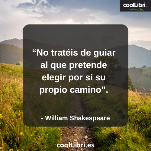 No tratéis de guiar al que pretende elegir por sí su propio camino - coollibri.es