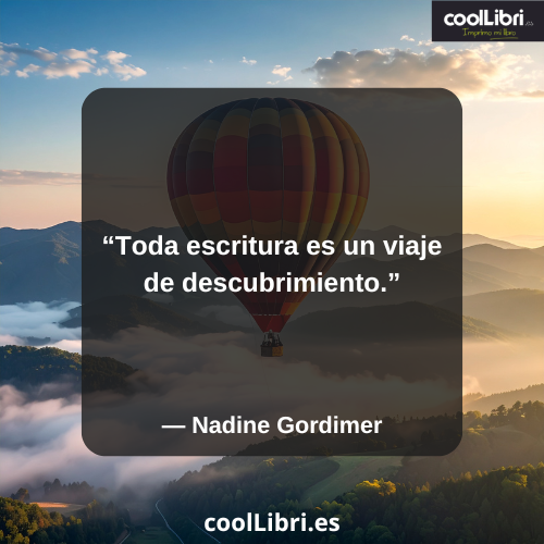 Toda escritura es un viaje de descubrimiento - coollibri.es