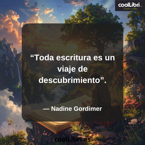 Toda escritura es un viaje de descubrimiento - coollibri.es