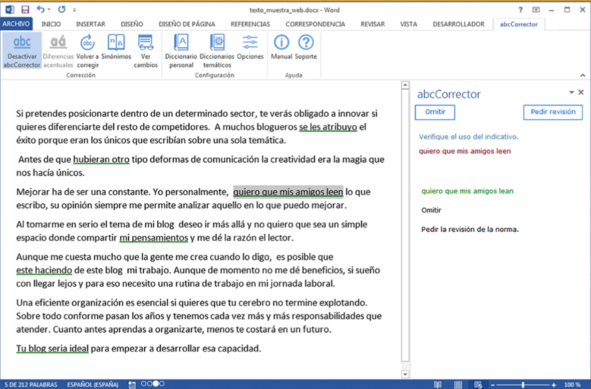 abc corrector de textos